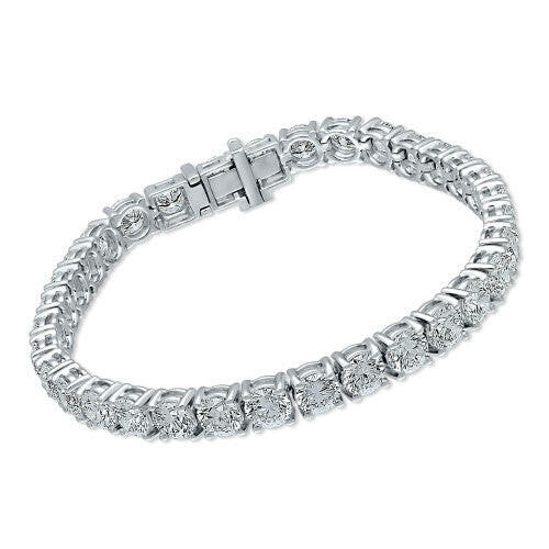 4 Prong Round Tennis Bracelet - Platinum, 15.00 CT (12600)