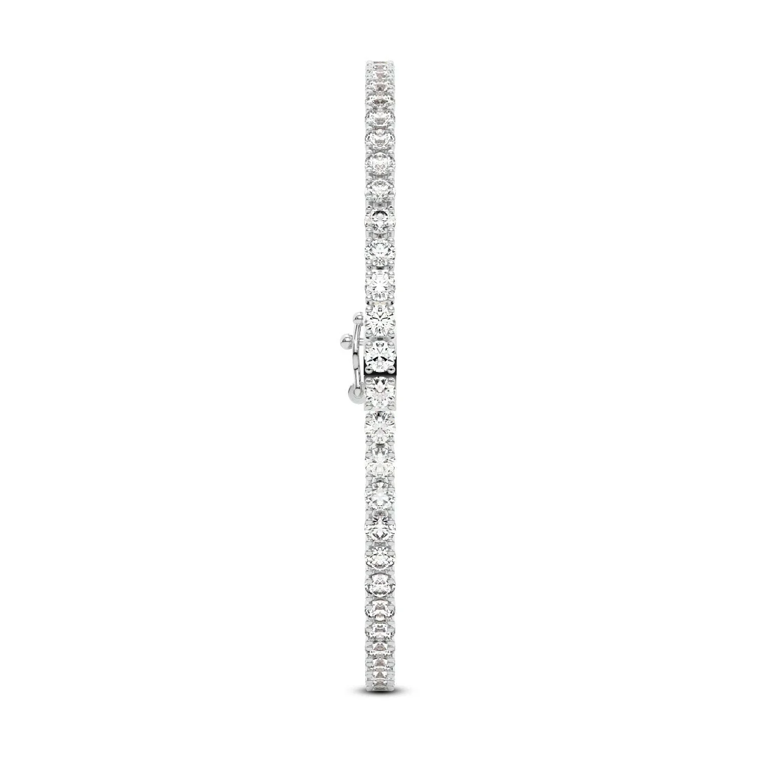 4 Prong Round Tennis Bracelet - Platinum, 15.00 CT (12600) - Image 2