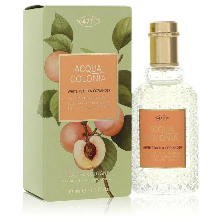4711 Acqua Colonia White Peach & Coriander Eau De Cologne Spray (Unisex) By 4711 - 1.7 oz