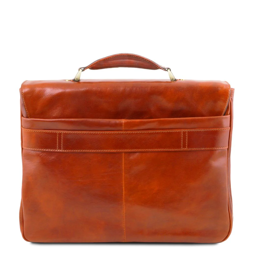 Alessandria - Leather Multi Compartment TL Smart Laptop Briefcase (TL142067) - Image 3