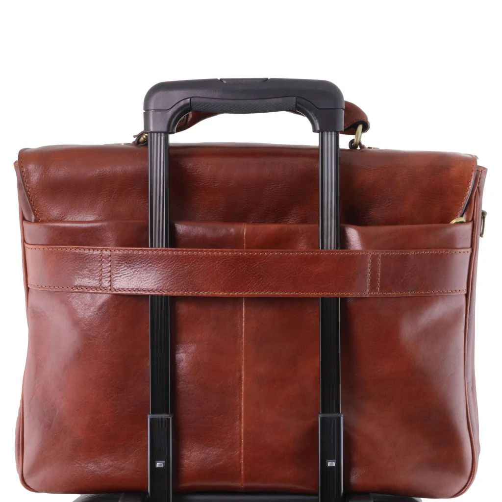 Alessandria - Leather Multi Compartment TL Smart Laptop Briefcase (TL142067) - Image 6
