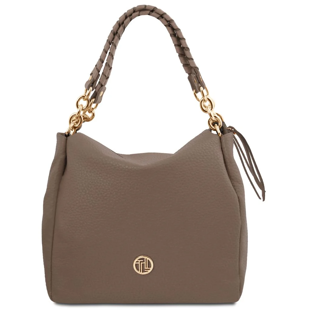 Amy - Soft Leather Shopping Bag (TL142385) - Image 10