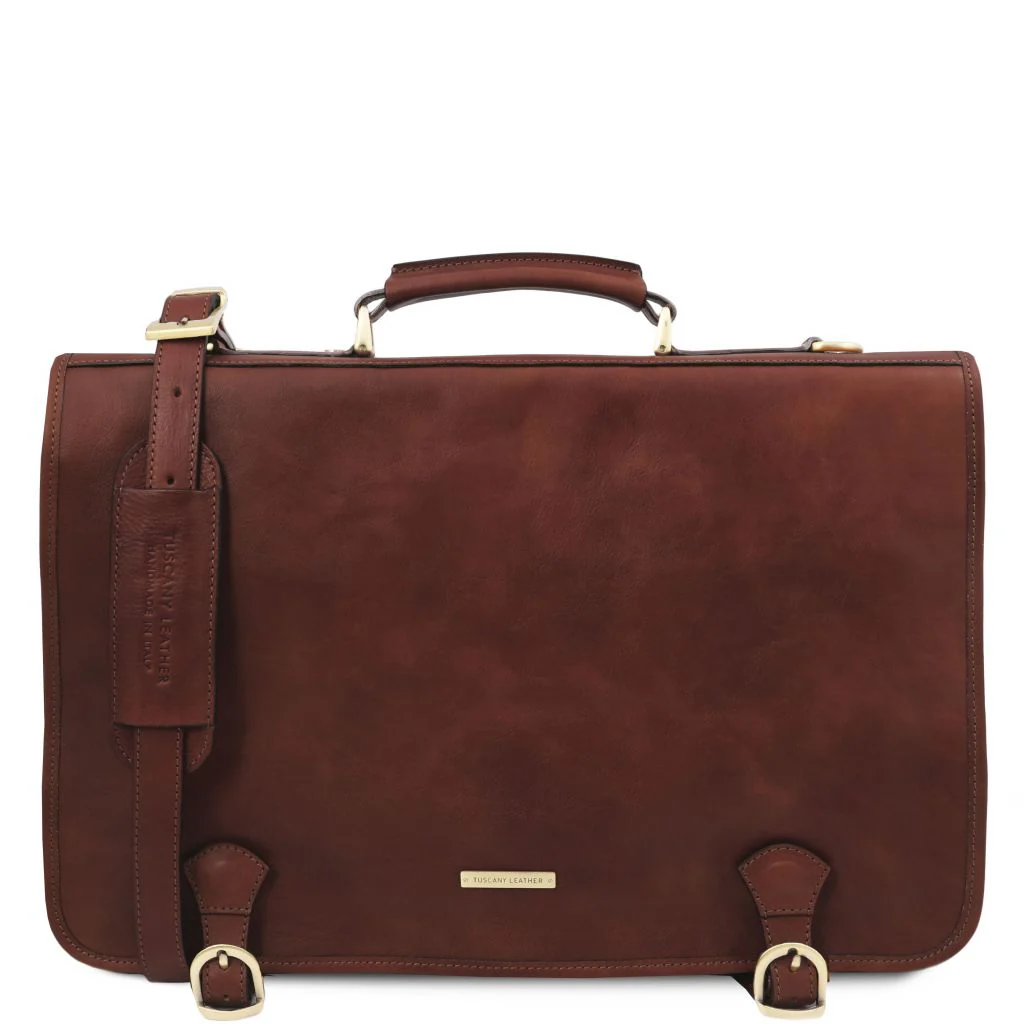Ancona - Leather Messenger Bag (TL142073) - Image 13
