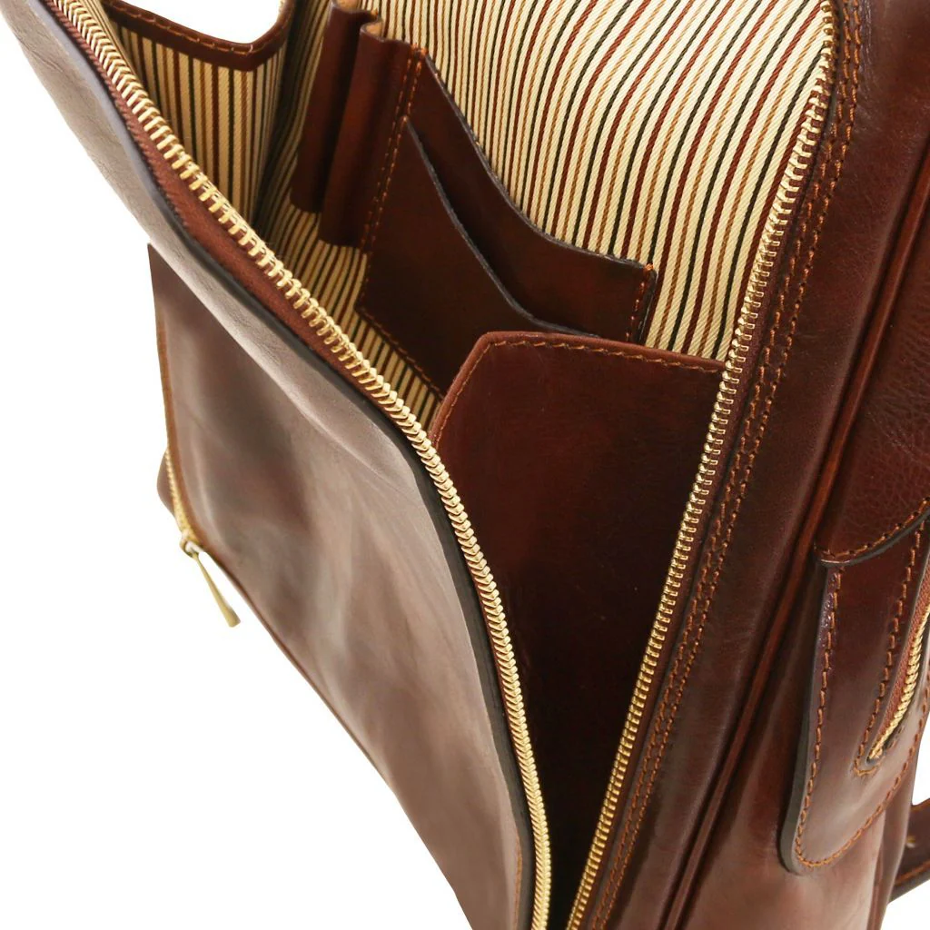 Bangkok - Leather Laptop Backpack (TL141793) - Image 5
