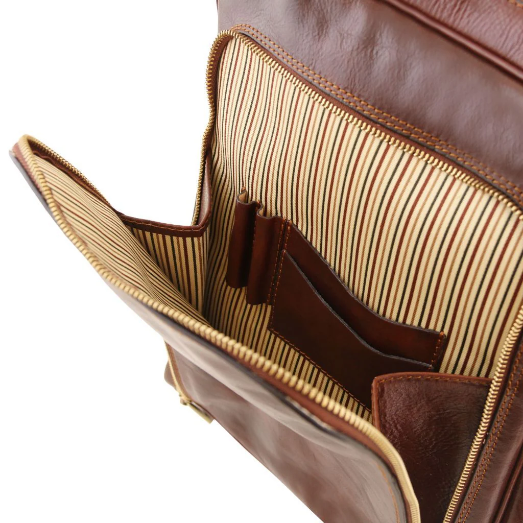 Bangkok - Leather Laptop Backpack (TL141793) - Image 6