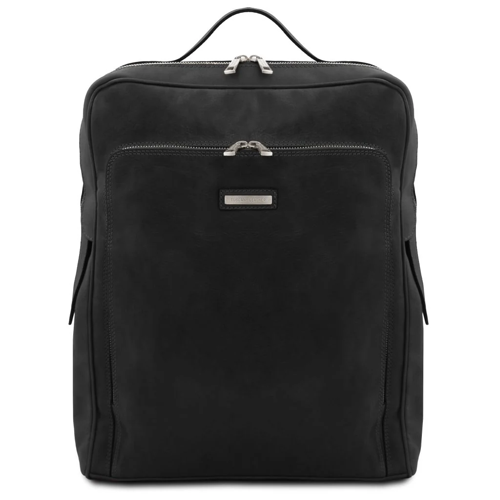 Bangkok - Leather Laptop Backpack - Large Size (TL142336) - Image 13