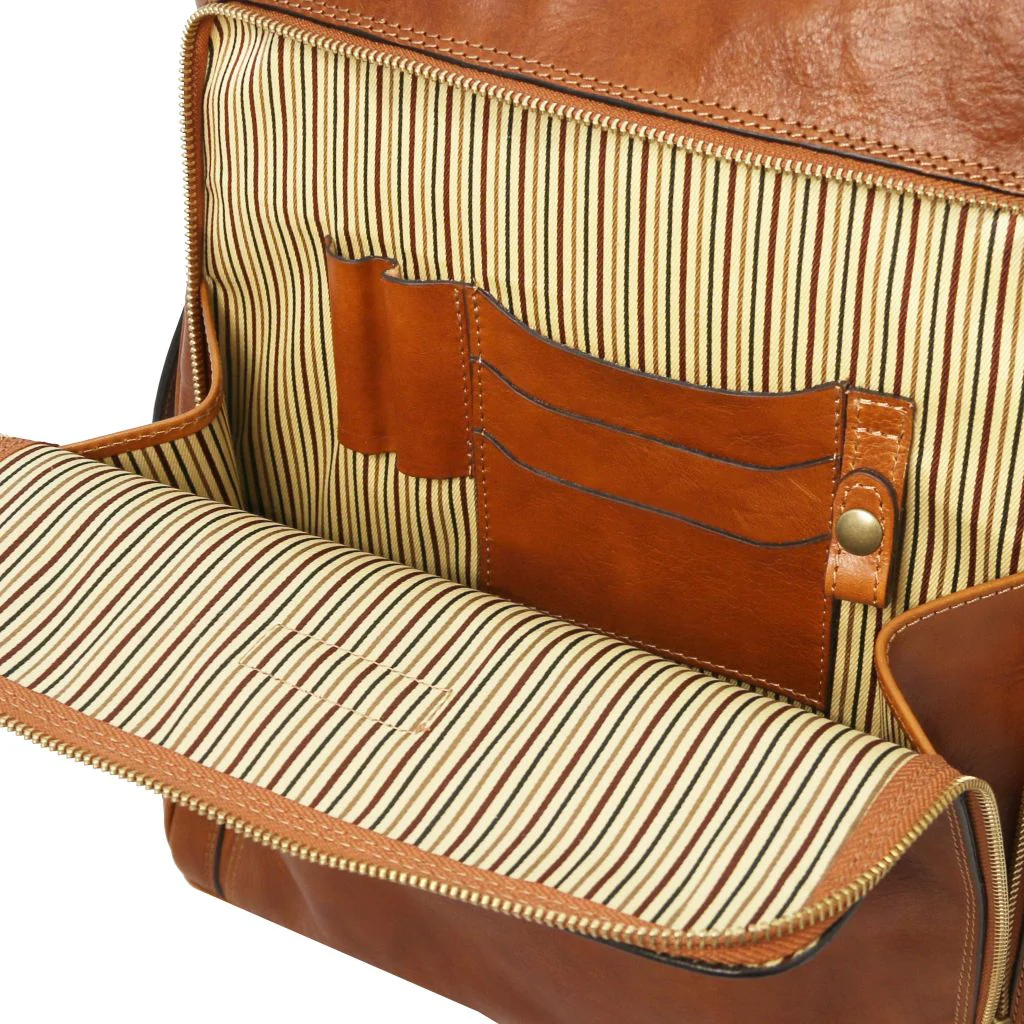 Bangkok - Leather Laptop Backpack - Large Size (TL142336) - Image 6