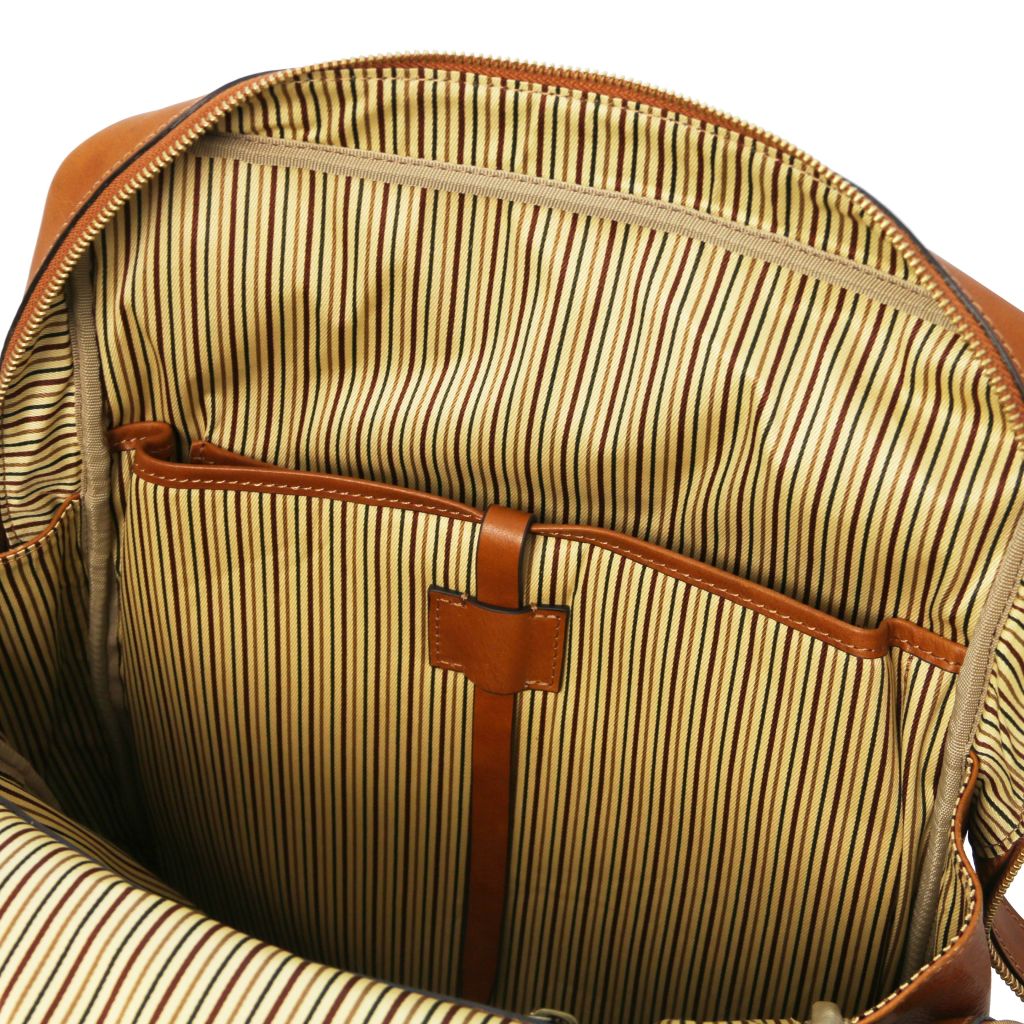 Bangkok - Leather Laptop Backpack - Large Size (TL142336) - Image 8