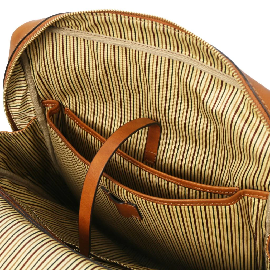 Bangkok - Leather Laptop Backpack - Large Size (TL142336) - Image 9