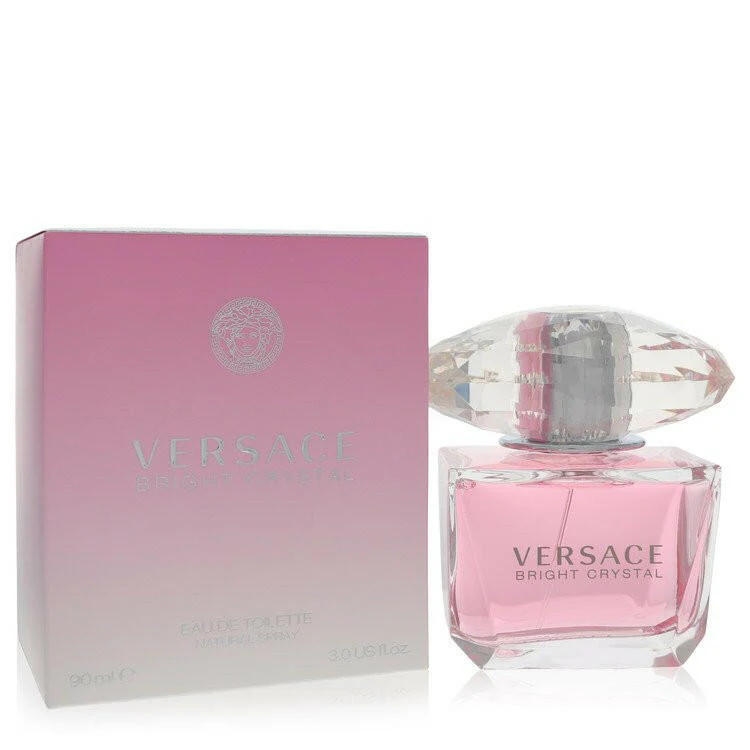 Bright Crystal Eau De Toilette Spray By Versace - 3 oz
