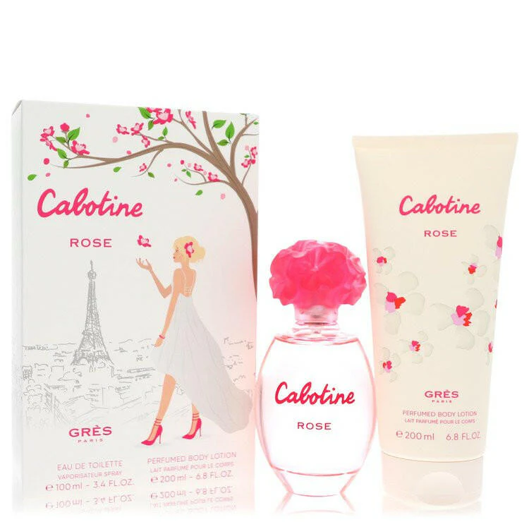 Cabotine Rose Gift Set By Parfums Gres - 3.4 oz