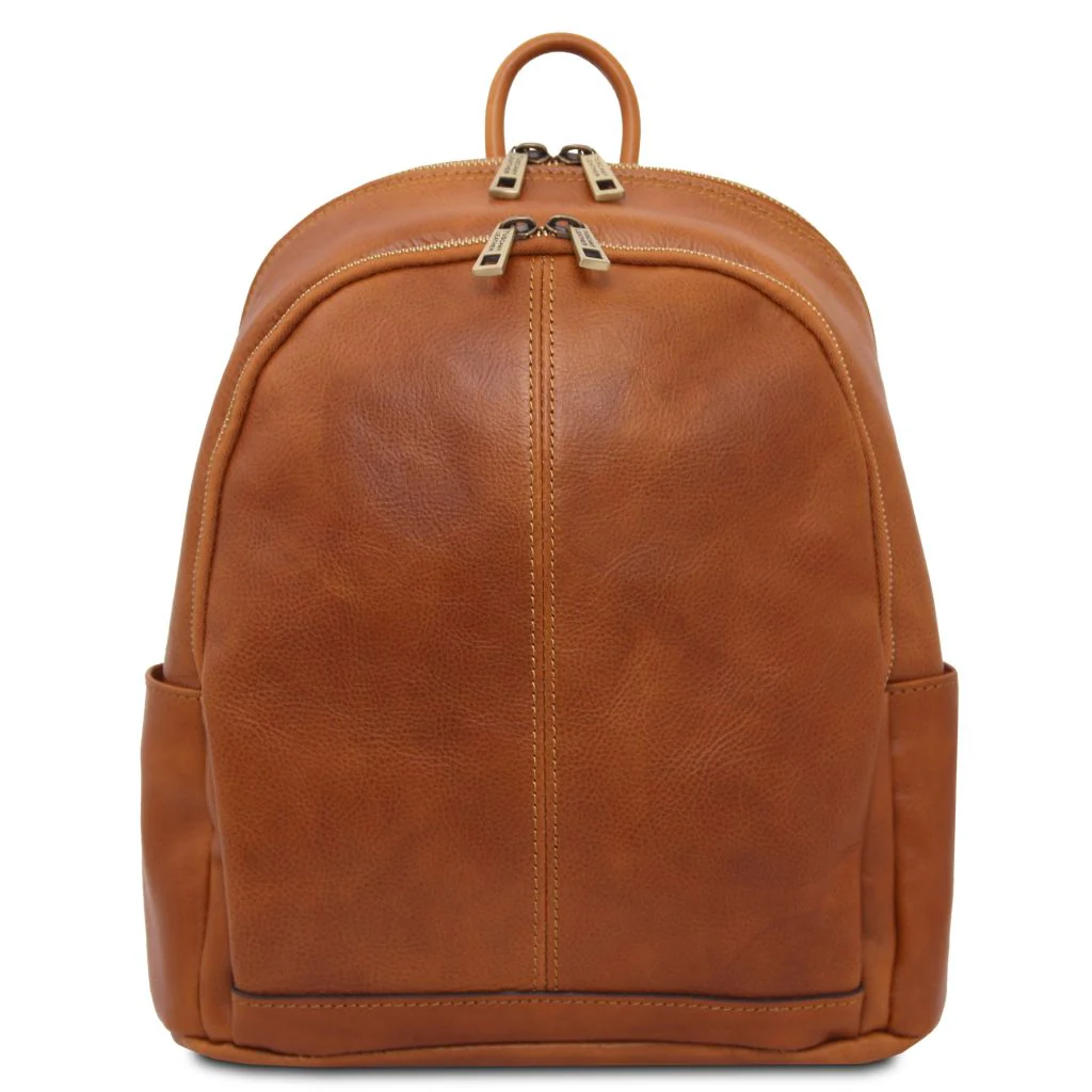 Canberra - 2 Compartments Leather Backpack (TL142460)