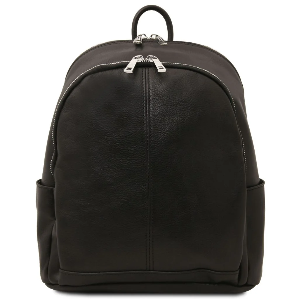 Canberra - 2 Compartments Leather Backpack (TL142460) - Image 11