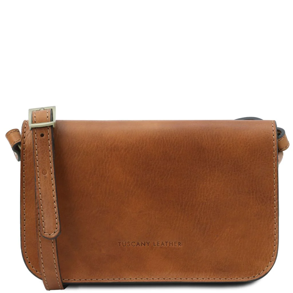Carmen - Leather Shoulder Bag With Flap (TL141713) - Image 5