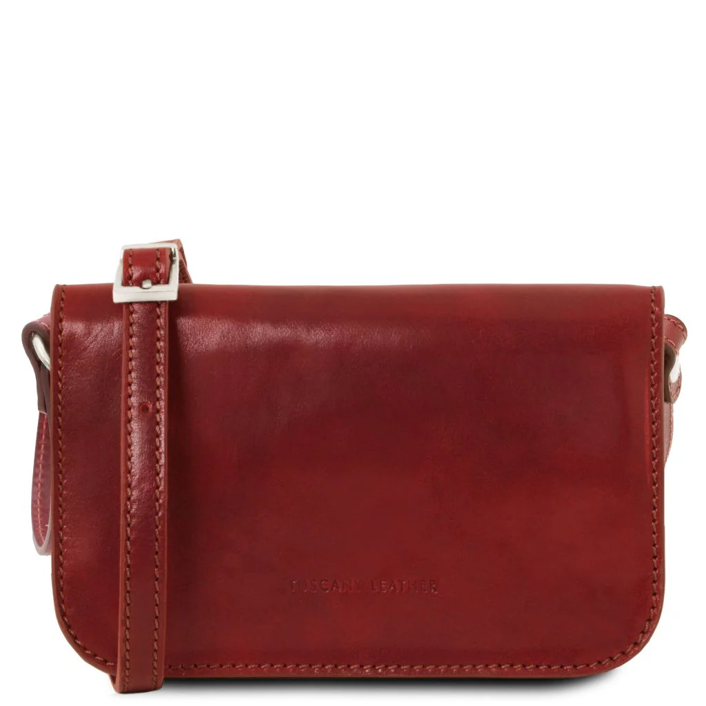 Carmen - Leather Shoulder Bag With Flap (TL141713) - Image 7