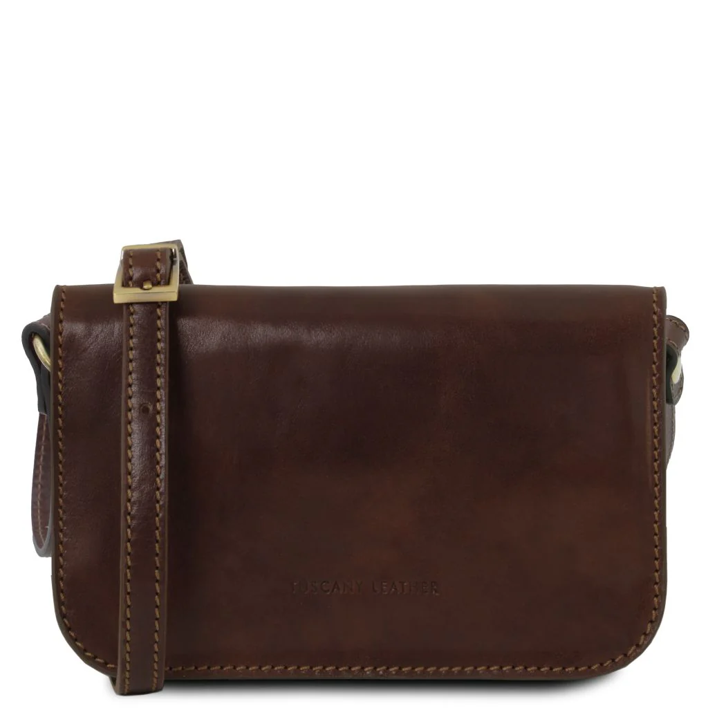 Carmen - Leather Shoulder Bag With Flap (TL141713) - Image 9