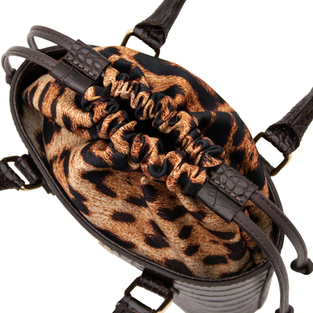 Croque - Croc Print Leather Handbag (TL142510) - Image 24