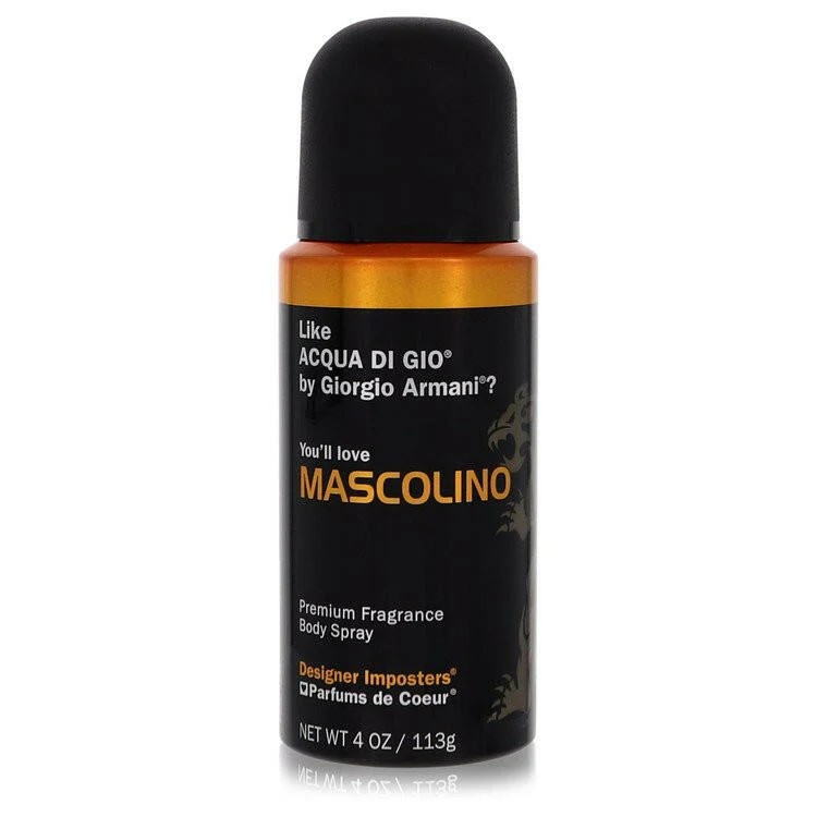 Designer Imposters Mascolino Body Spray By Parfums De Coeur - 4 oz