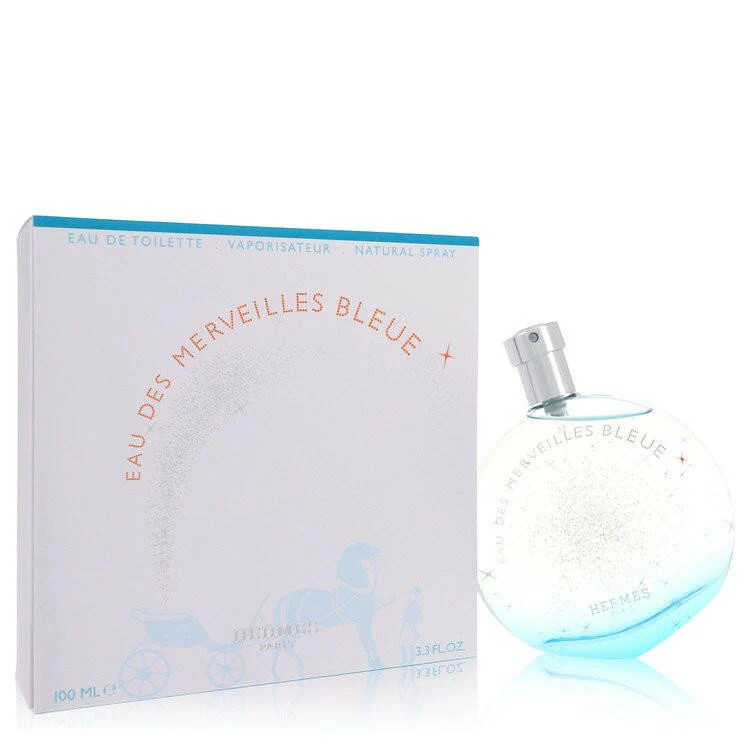 Eau Des Merveilles Bleue Eau De Toilette Spray By Hermes - 3.4 oz