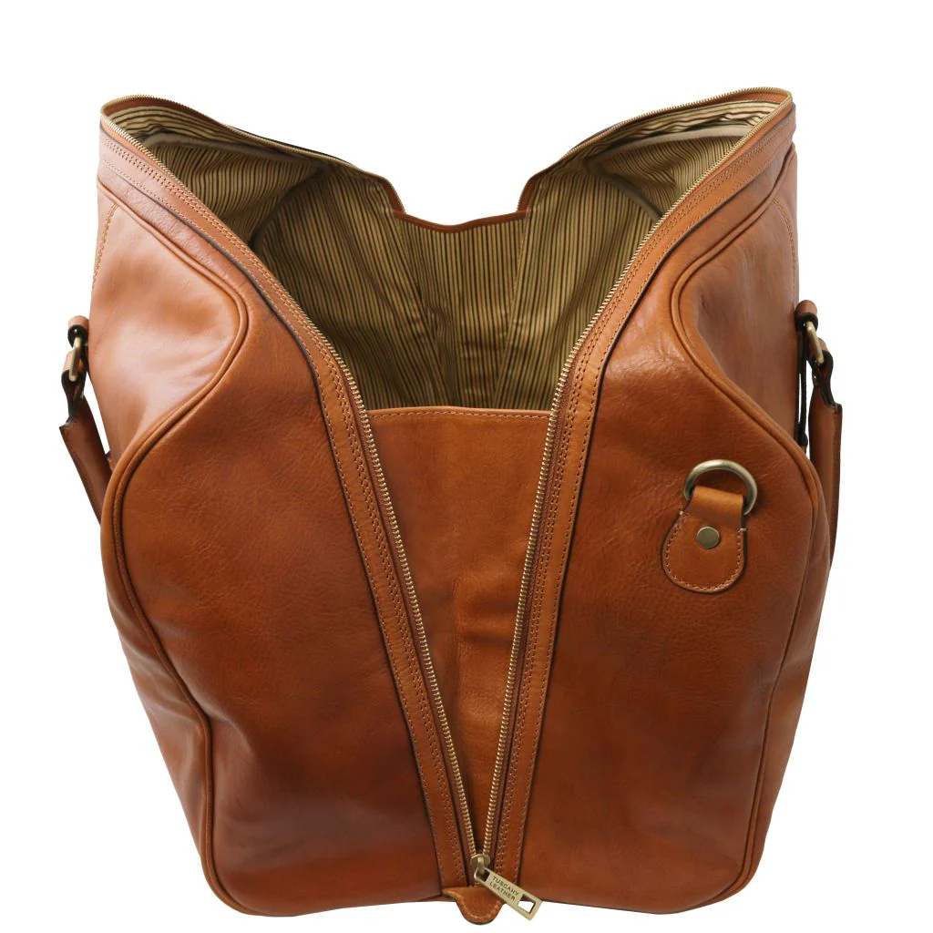 Francoforte - Exclusive Leather Weekender Travel Bag (TL142338) - Image 5