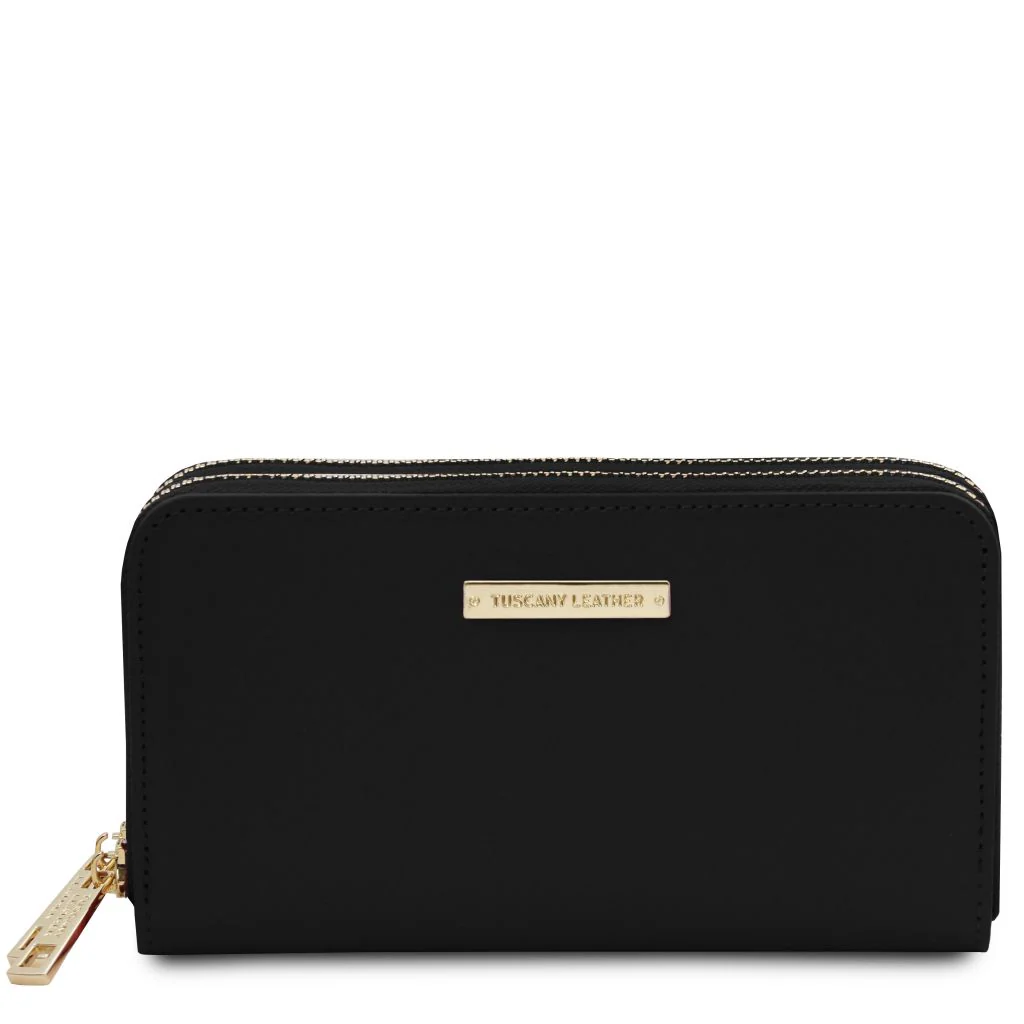 Gaia - Double Zip Around Leather Wallet (TL142343) - Image 9