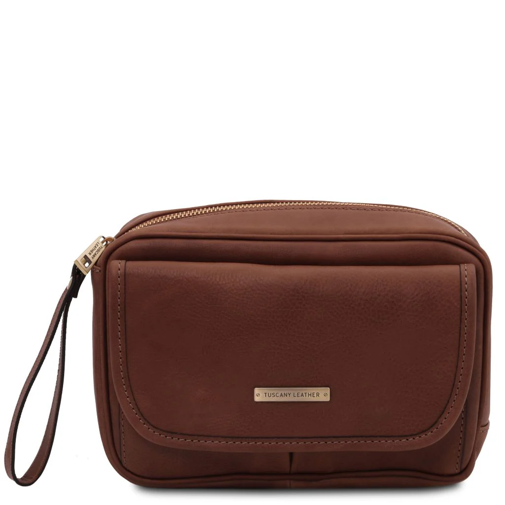 Ivan - Leather Handy Wrist Bag For Men (TL140849) - Image 8