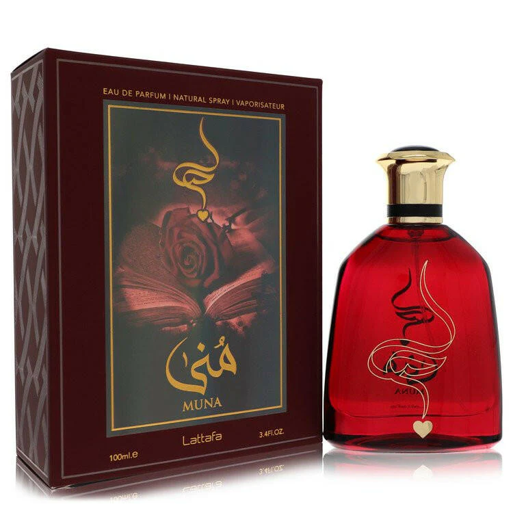 Lattafa Muna Eau De Parfum Spray (Unisex) By Lattafa - 3.4 oz