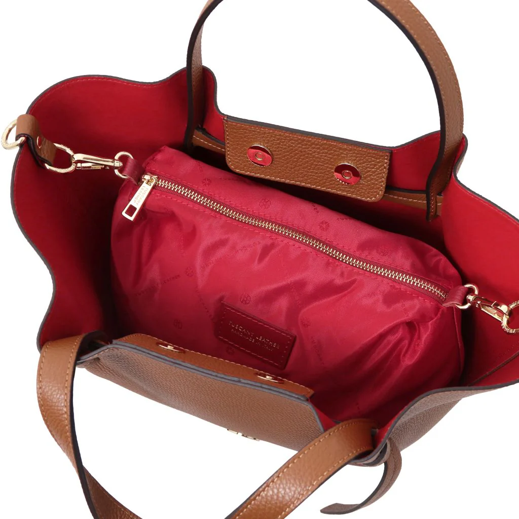 Legame - Leather Shopping Bag - Large size (TL142481) - Image 5