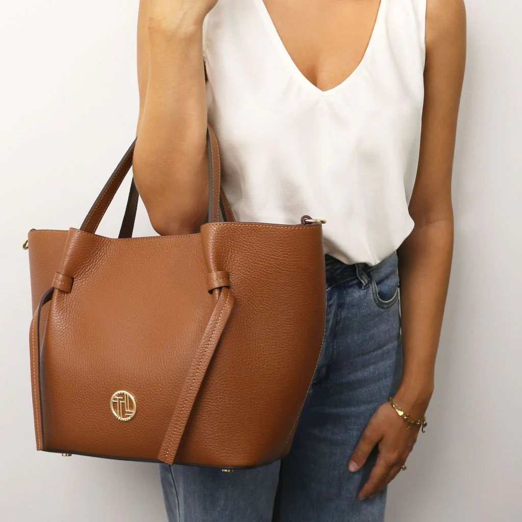Legame - Leather Shopping Bag - Large size (TL142481) - Image 6