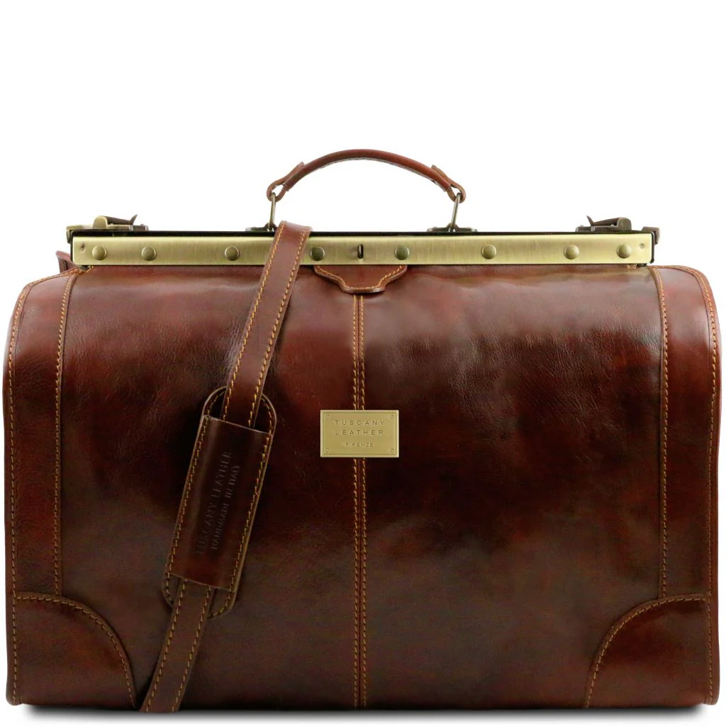 Madrid - Gladstone Leather Bag - Large Size (TL1022) - Image 7