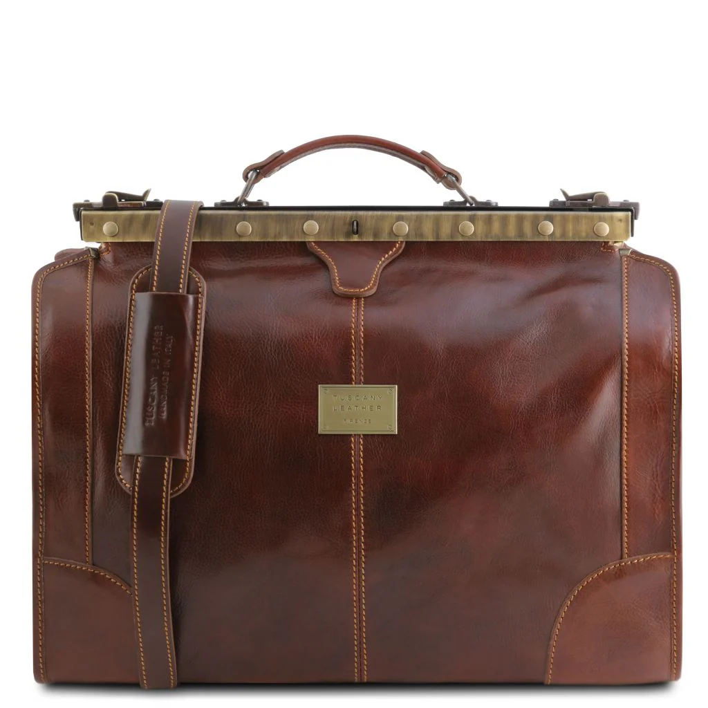 Madrid - Gladstone Leather Bag - Small Size (TL1023) - Image 8