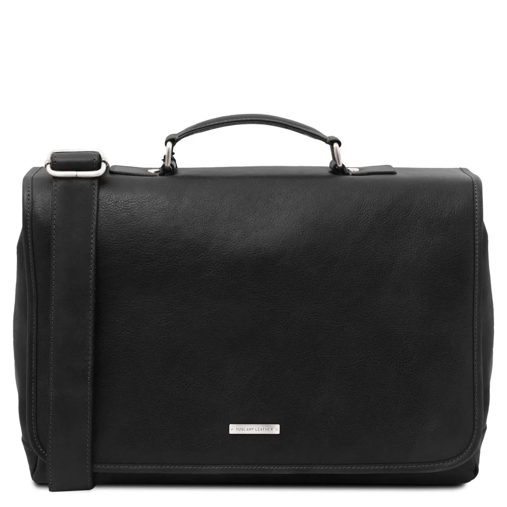 Mantova - Leather Multi Compartment Tl Smart Briefcase With Flap (TL142068) - Image 14