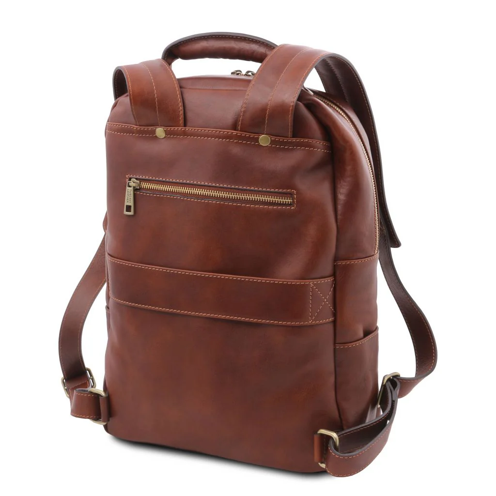 Melbourne - Leather Laptop Backpack (TL142205) - Image 4