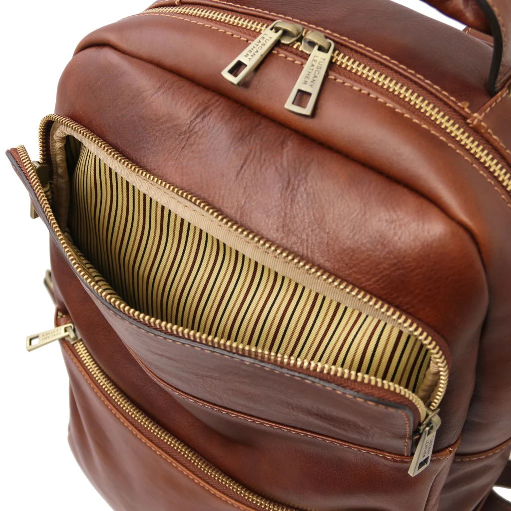 Melbourne - Leather Laptop Backpack (TL142205) - Image 5