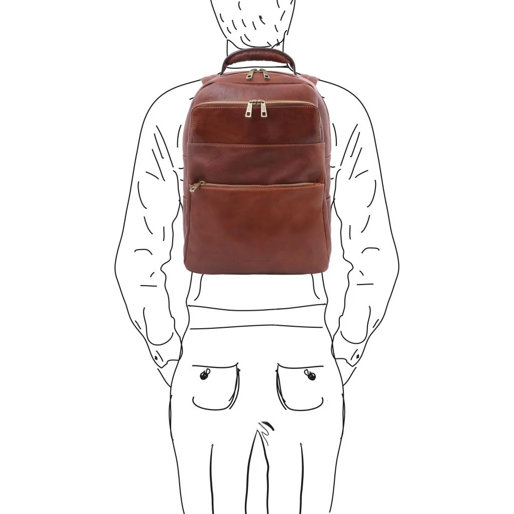 Melbourne - Leather Laptop Backpack (TL142205) - Image 8