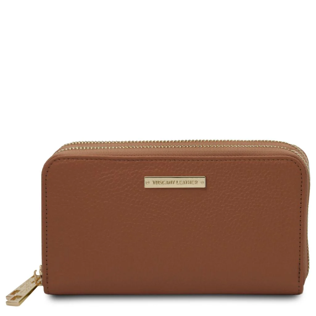 Mira - Double Zip Around Leather Wallet (TL142331) - Image 10