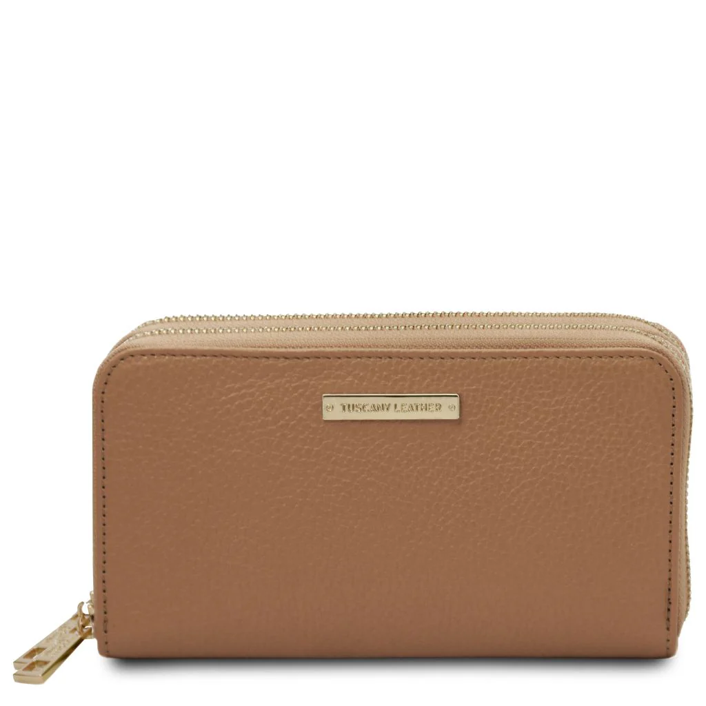 Mira - Double Zip Around Leather Wallet (TL142331) - Image 11