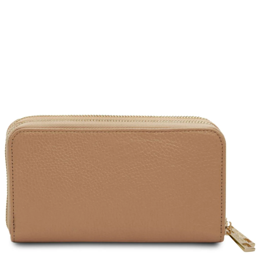 Mira - Double Zip Around Leather Wallet (TL142331) - Image 3