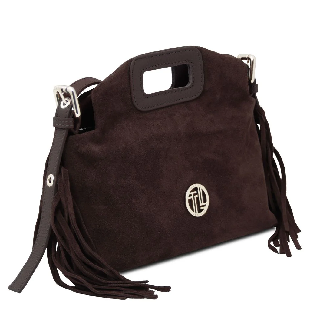 Nomade - Suede Leather Fringe Clutch (TL142496) - Image 11