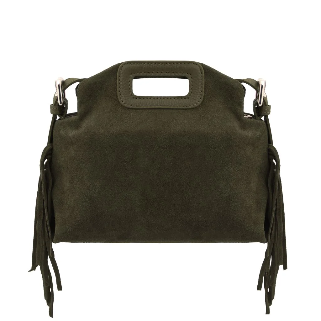Nomade - Suede Leather Fringe Clutch (TL142496) - Image 19