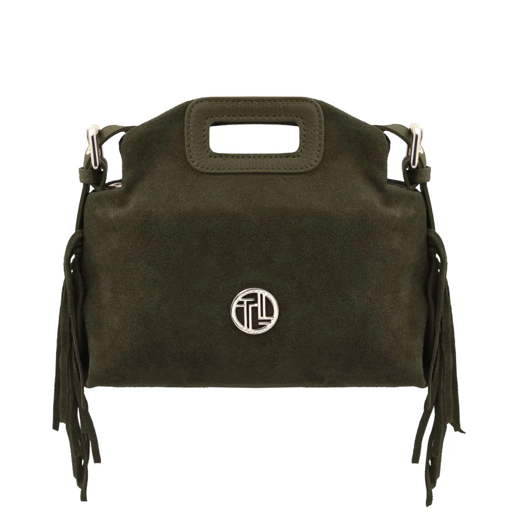 Nomade - Suede Leather Fringe Clutch (TL142496) - Image 39