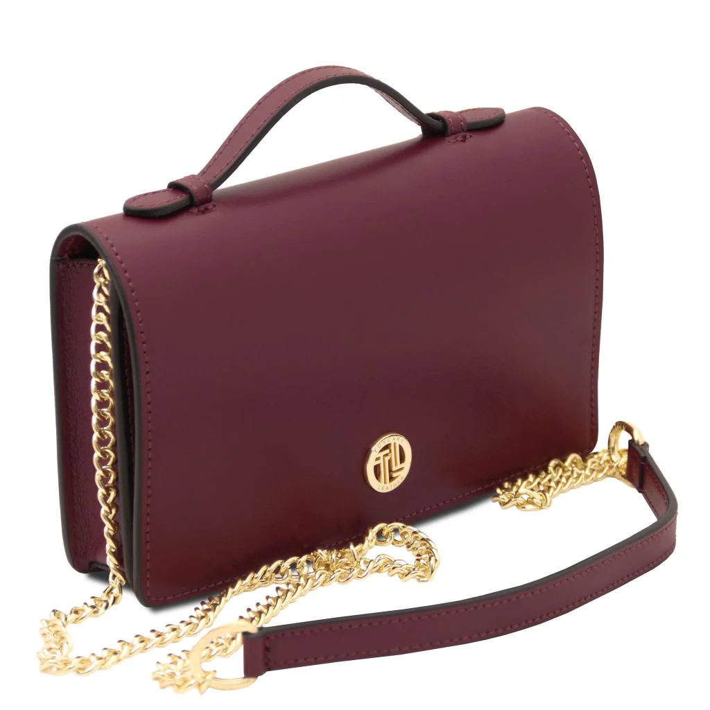 Opera - Leather Clutch with Chain Strap (TL142505) - Image 2