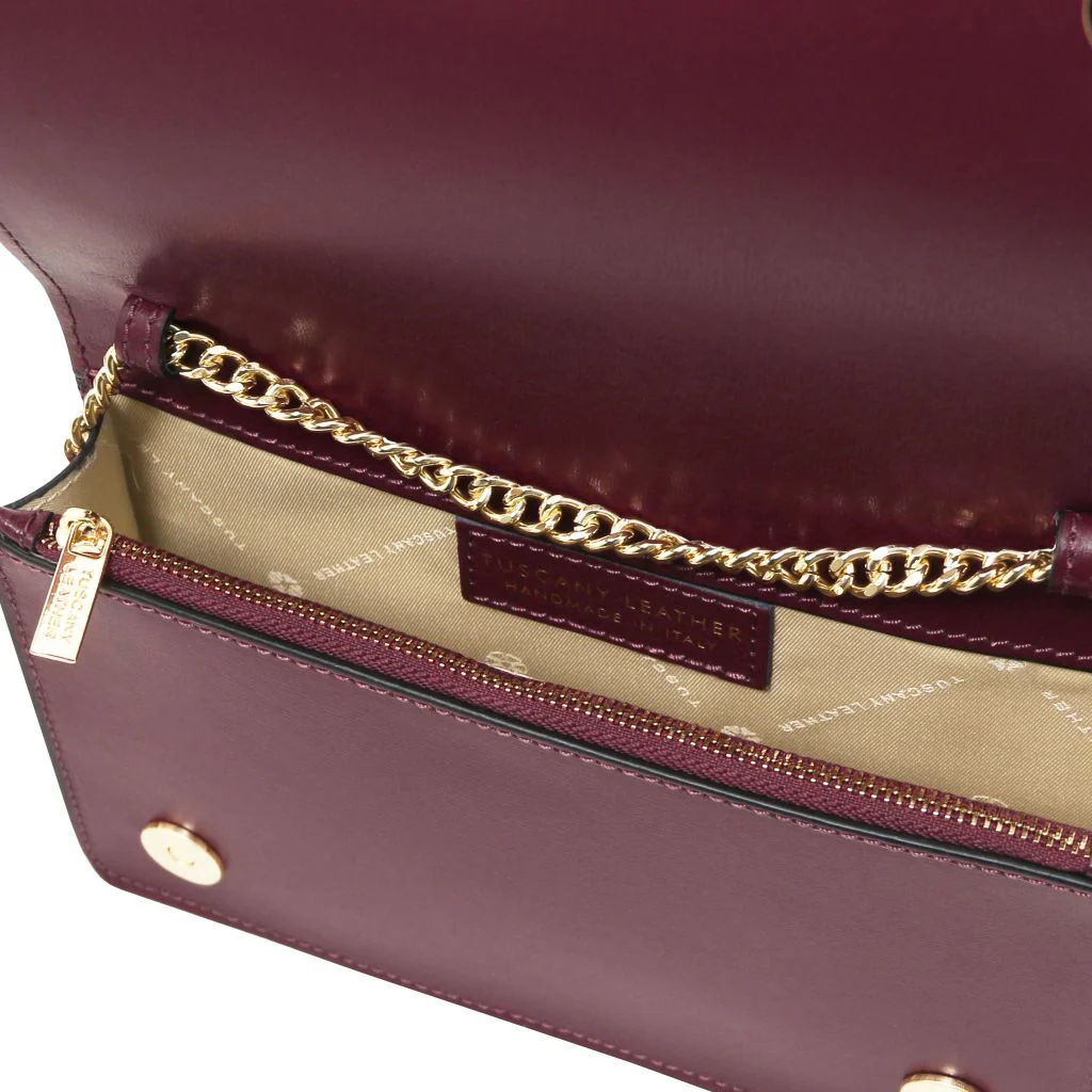 Opera - Leather Clutch with Chain Strap (TL142505) - Image 5