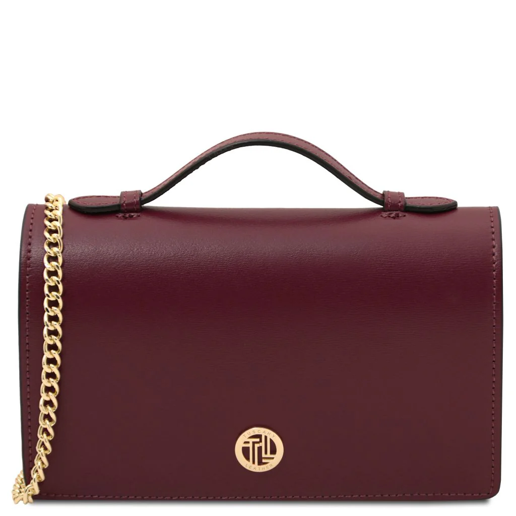 Opera - Leather Clutch with Chain Strap (TL142505) - Image 7