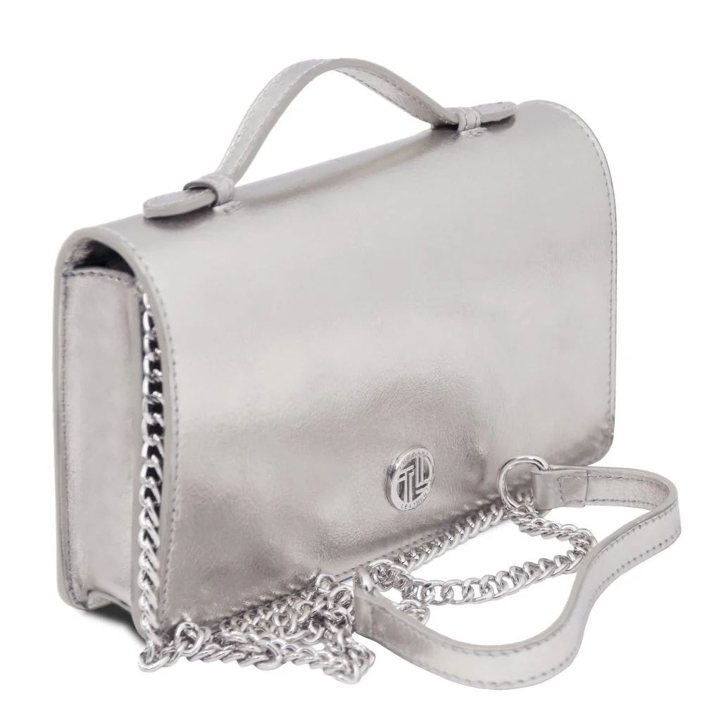 Opera - Metallic Leather With Chain Strap (TL142519) - Image 2