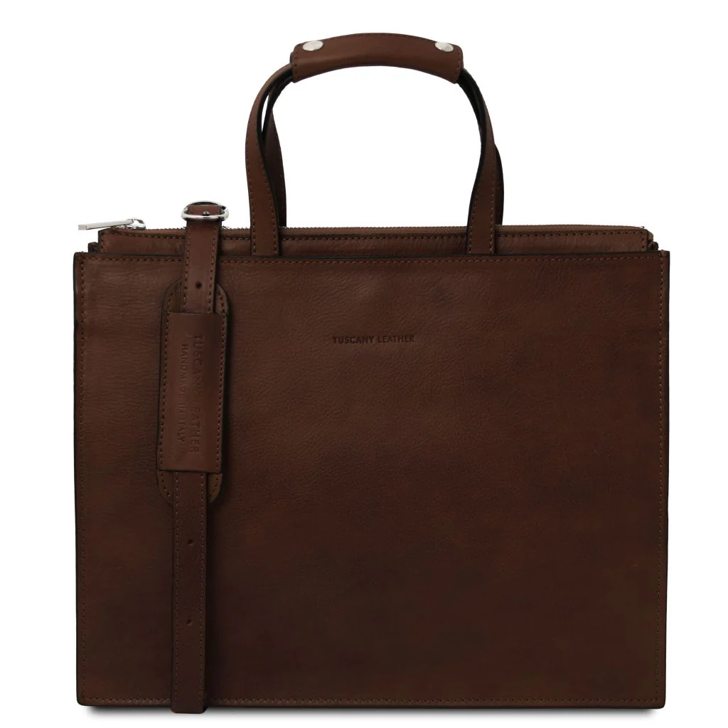 Palermo - Leather Briefcase 3 Compartments For Women (TL142452) - Image 13