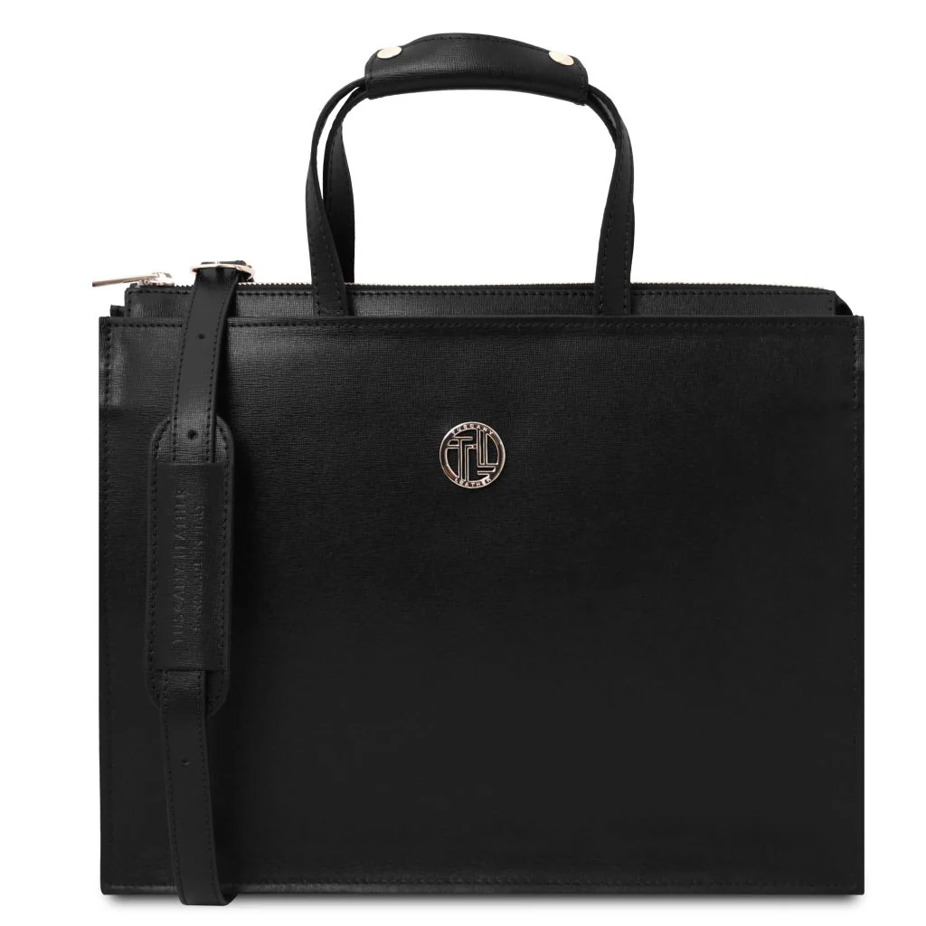 Palermo - Saffiano Leather Briefcase 3 Compartments For Women (TL141369) - Image 13