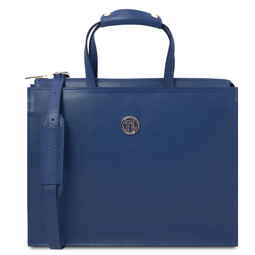 Palermo - Saffiano Leather Briefcase 3 Compartments For Women (TL141369) - Image 14