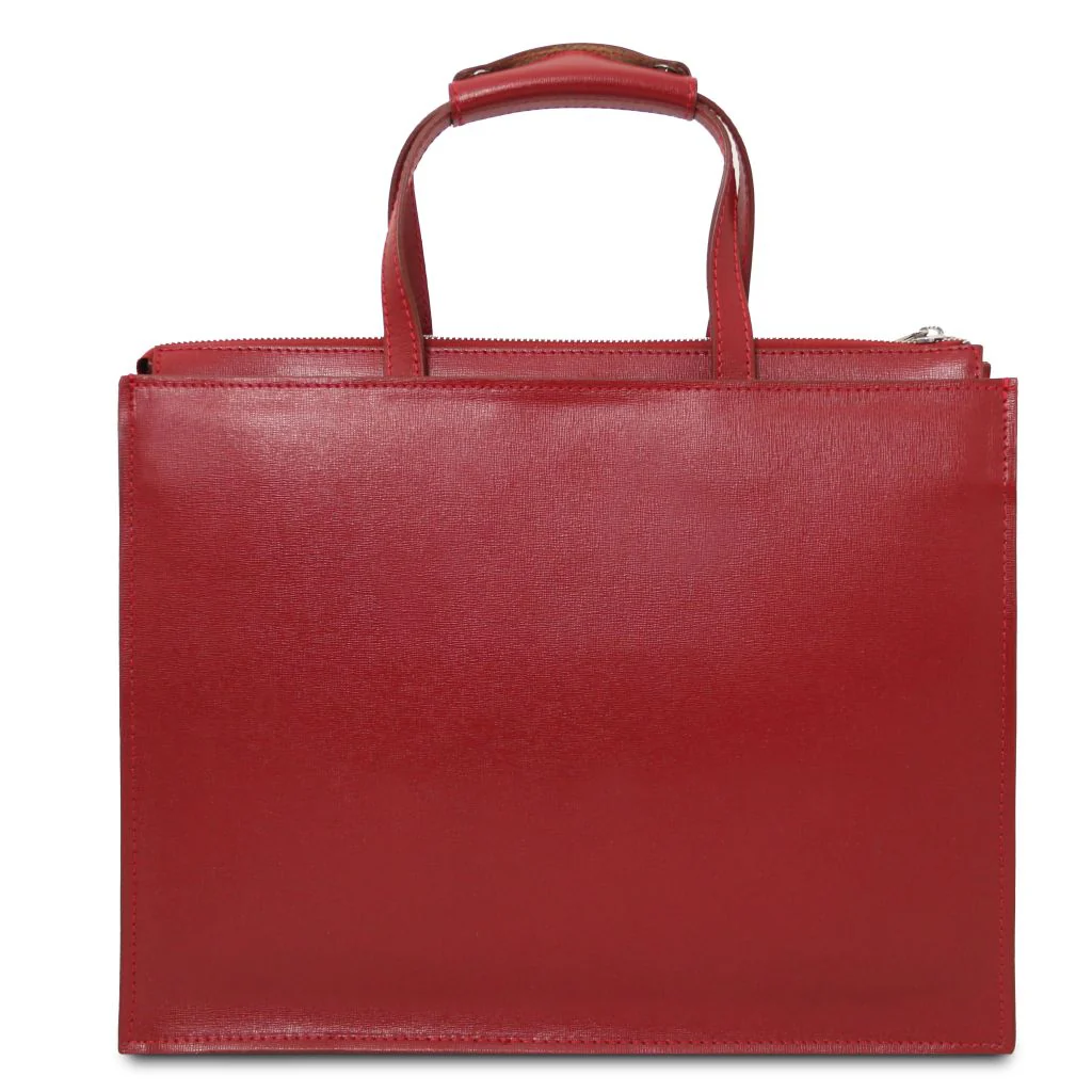 Palermo - Saffiano Leather Briefcase 3 Compartments For Women (TL141369) - Image 3