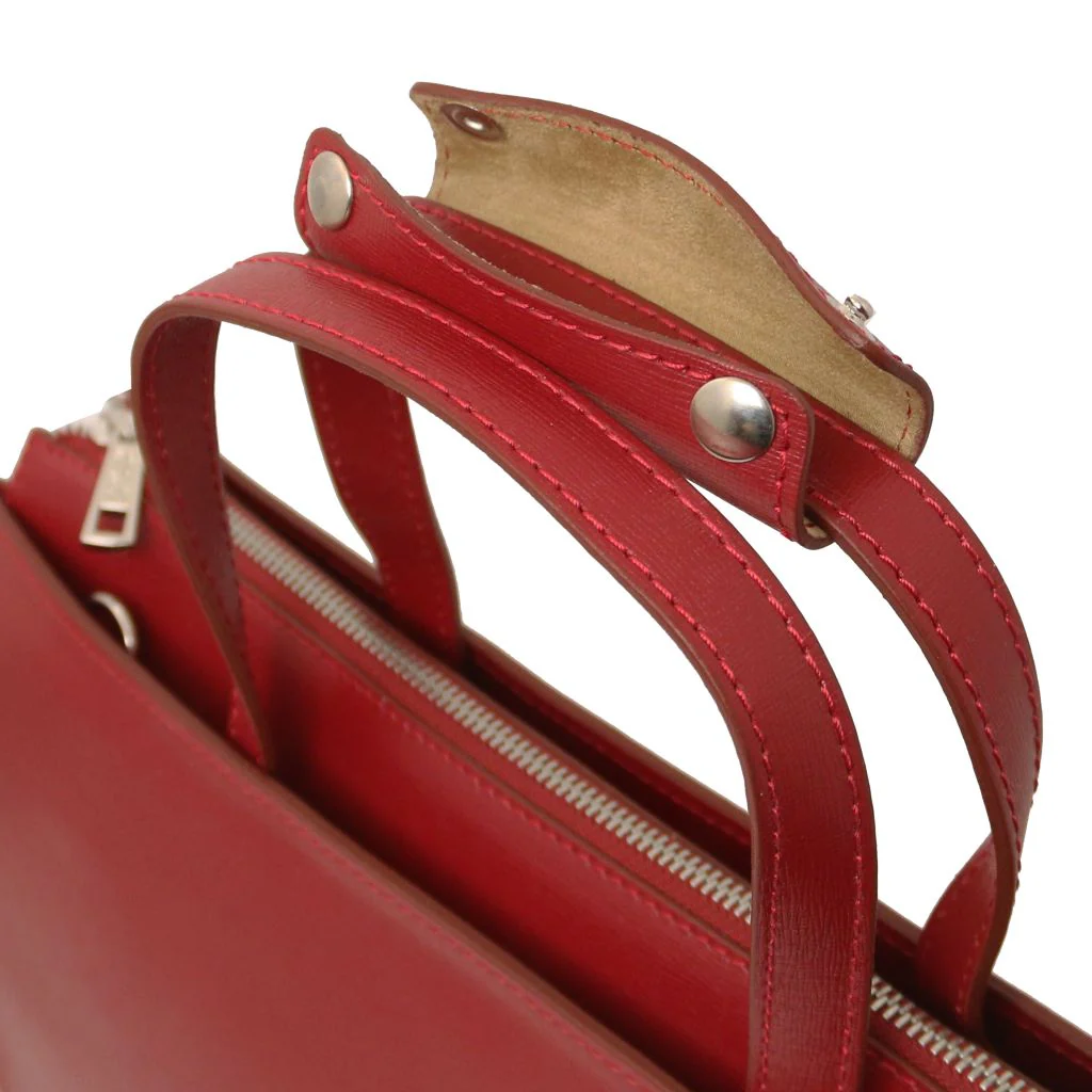 Palermo - Saffiano Leather Briefcase 3 Compartments For Women (TL141369) - Image 5